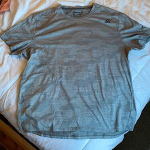 Reebok gray heather workout shirt